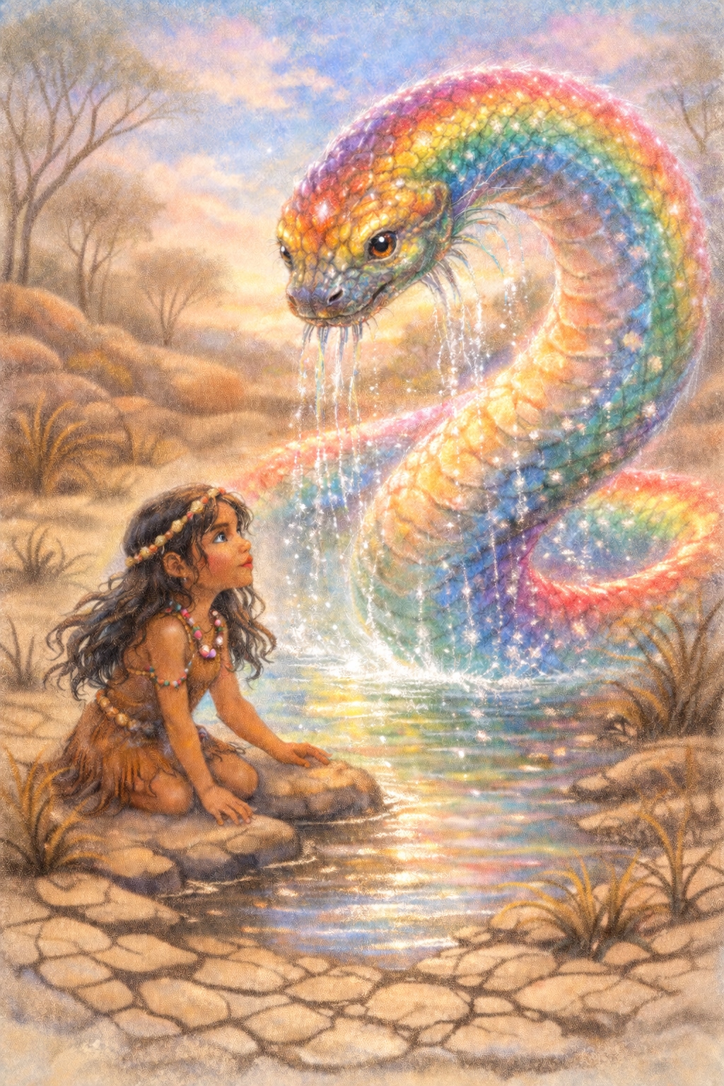 ワリナと虹の蛇 | の人気AIイラスト・グラビア