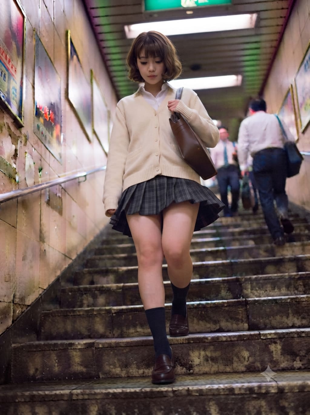 階段で風を感じて