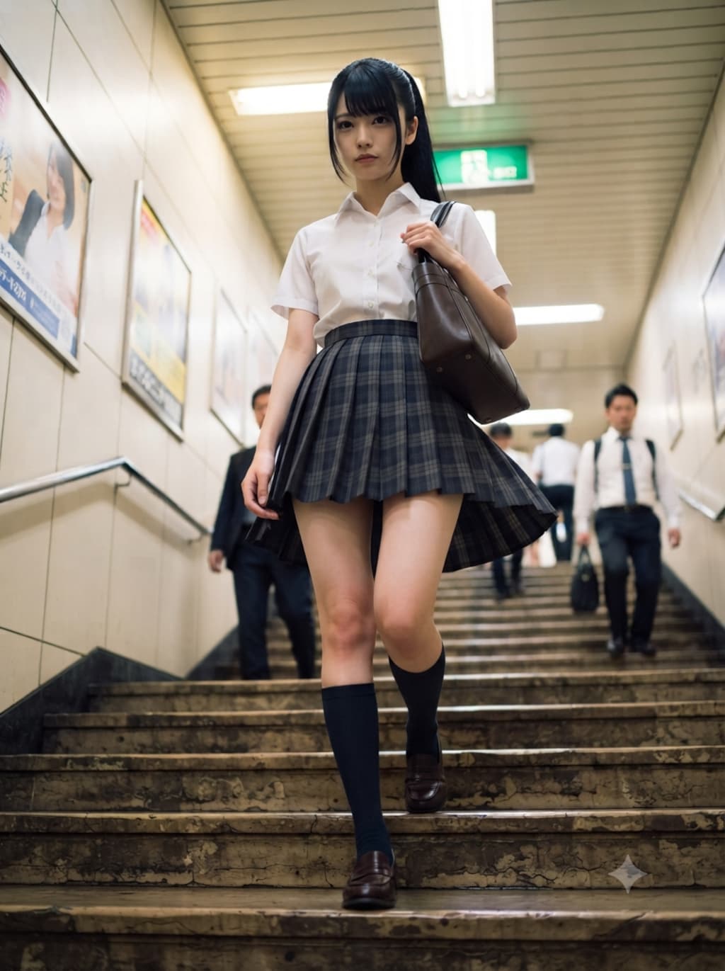 階段で風を感じて