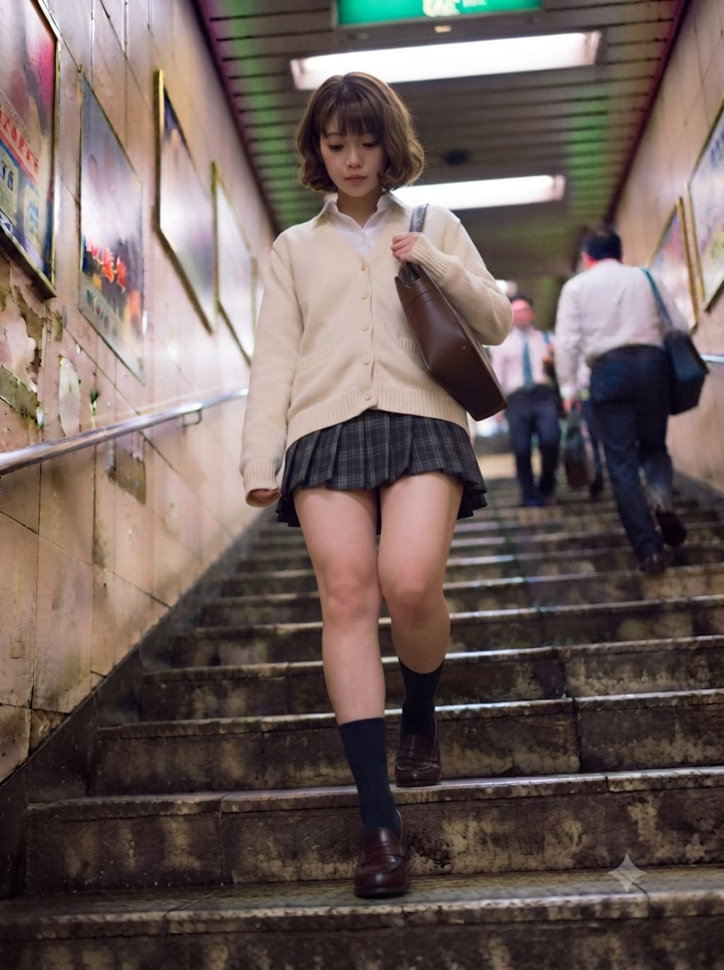 階段で風を感じて