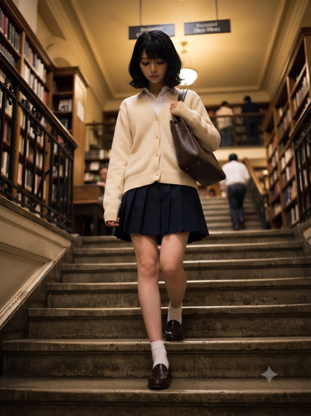 階段で風を感じて