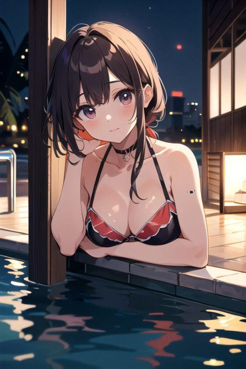 ナイトプールビキニガール2