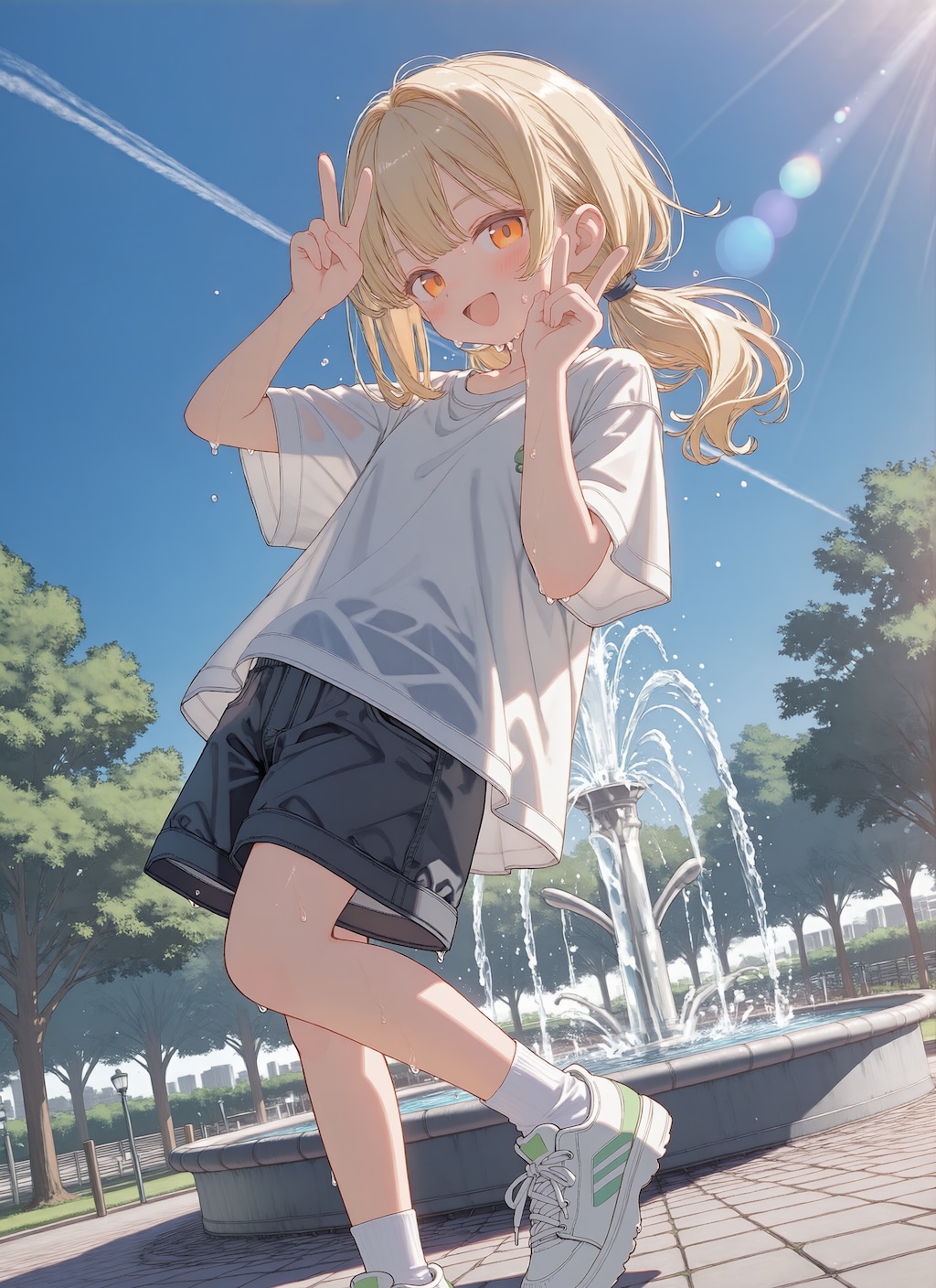 熱が夏い！