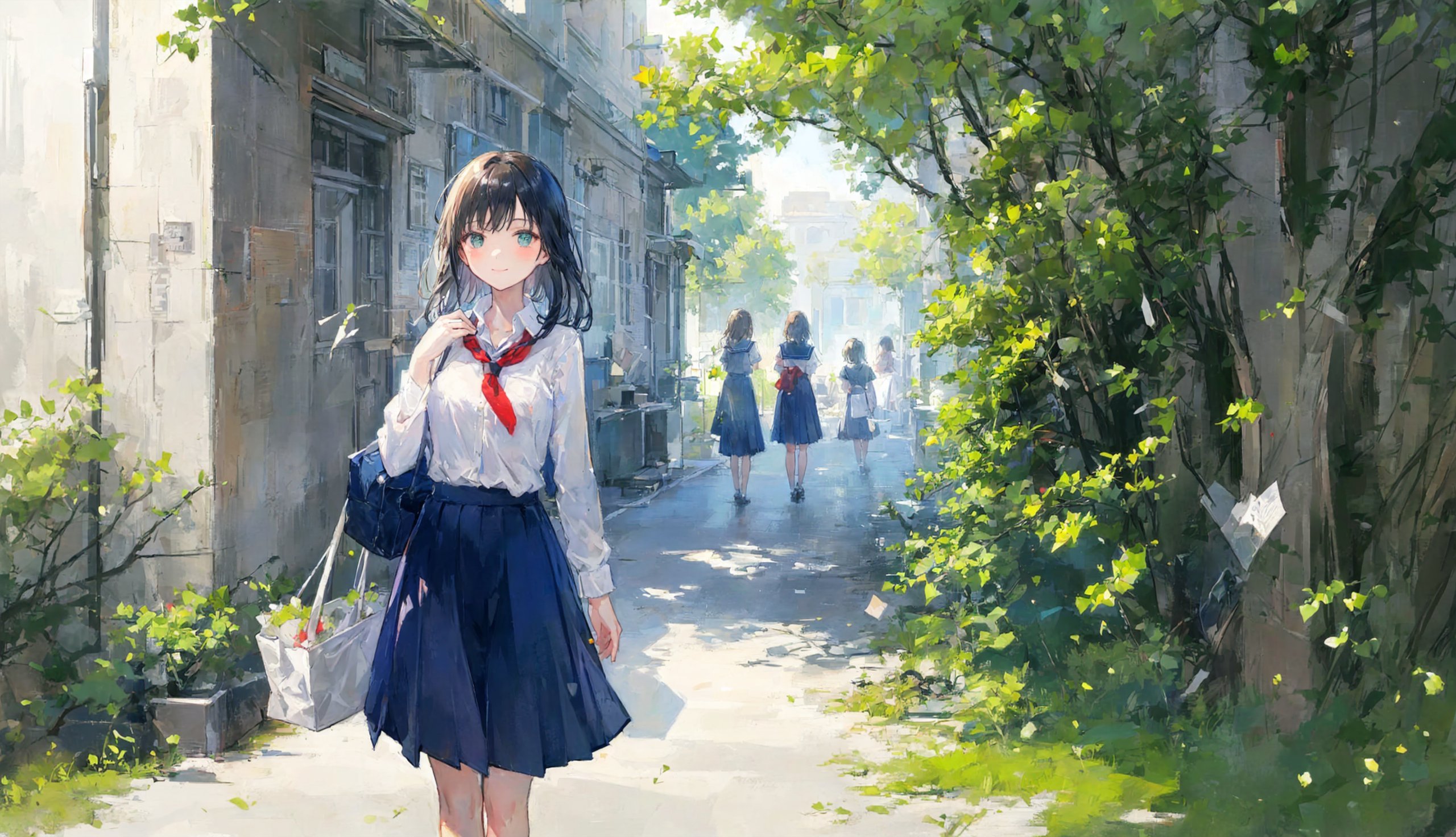放課後の光の中で