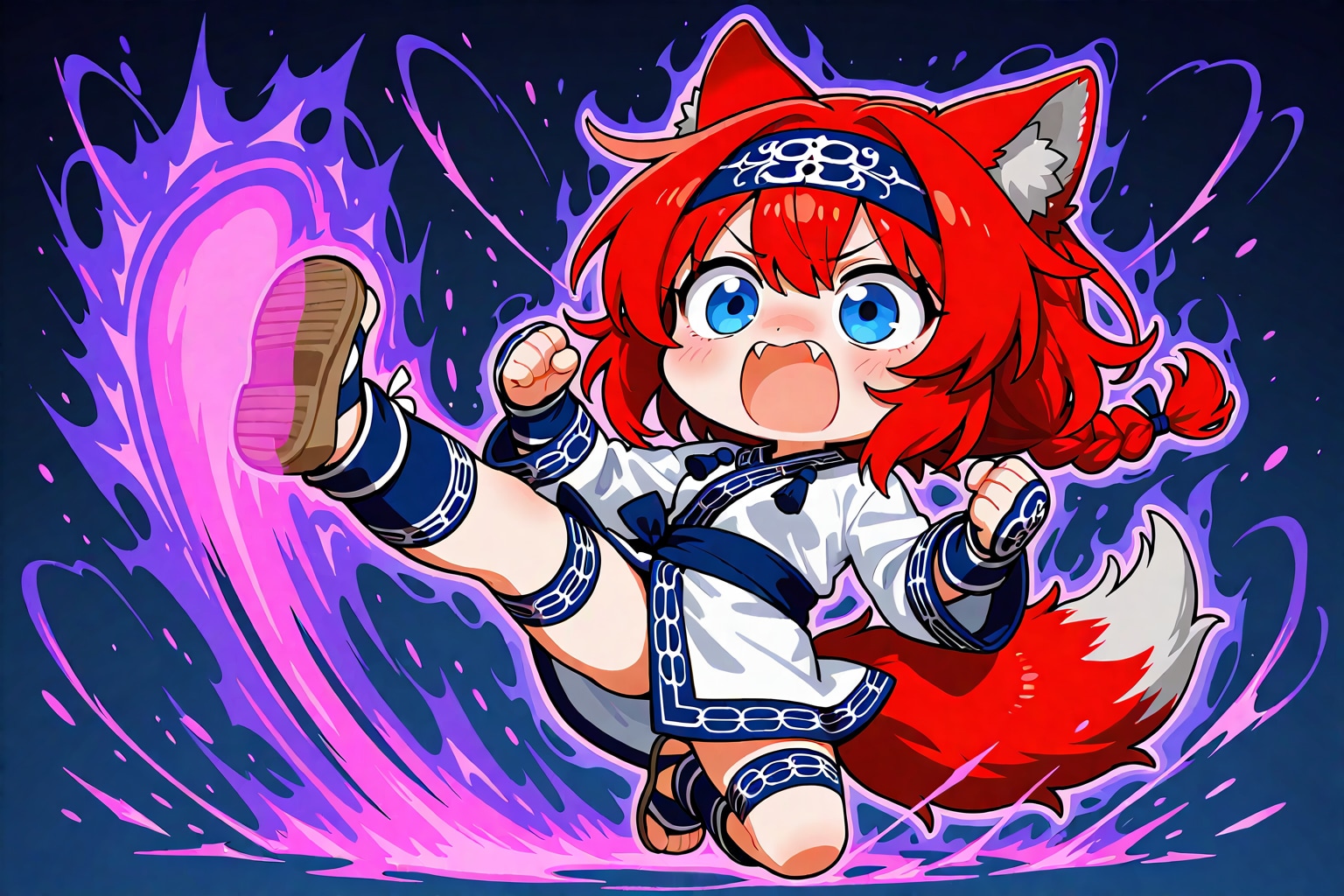 必殺！ウルフコロポックルキック！