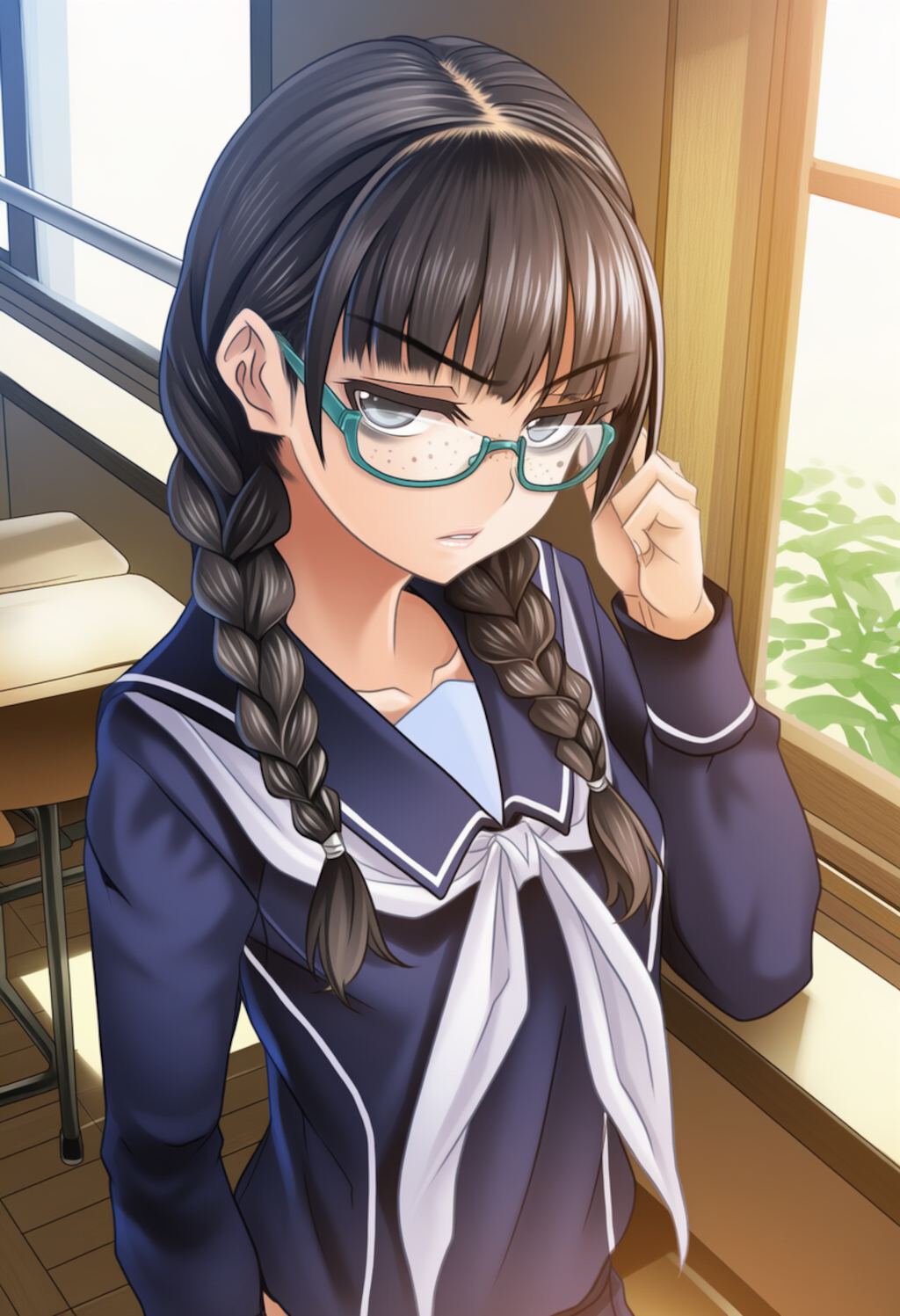 目つき悪い委員長ちゃん