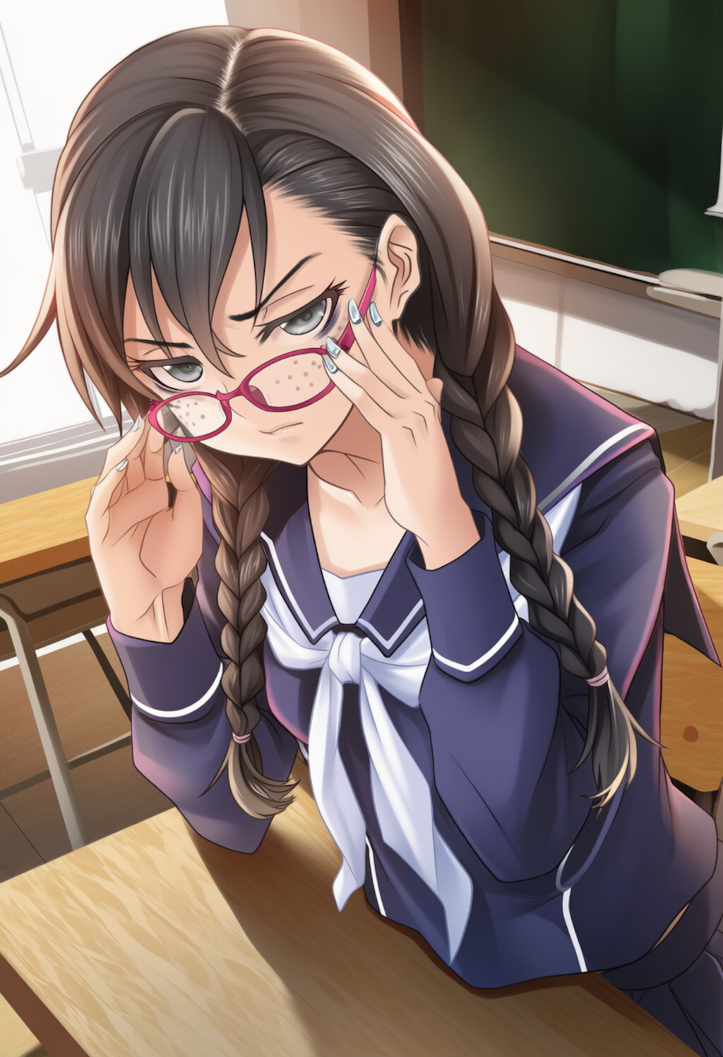 目つき悪い委員長ちゃん