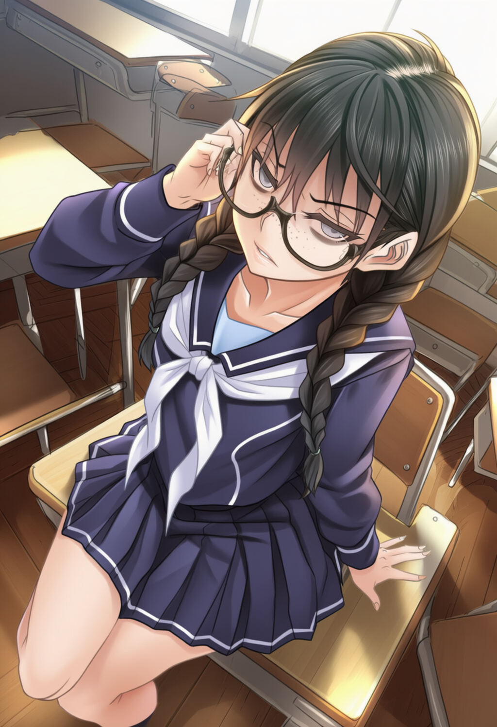 目つき悪い委員長ちゃん