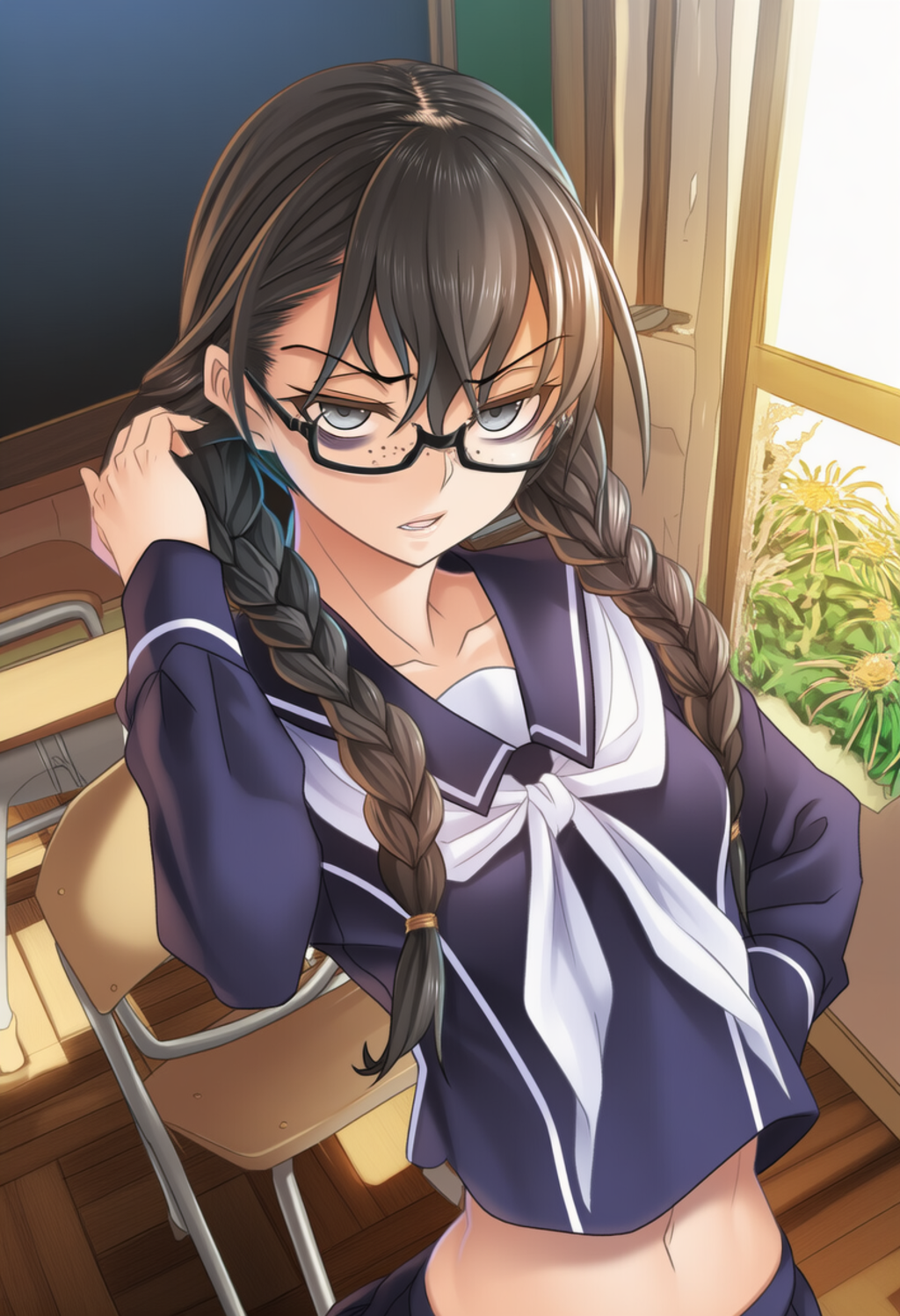 目つき悪い委員長ちゃん