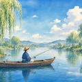 昔ながらの川舟釣り🎣 4枚目