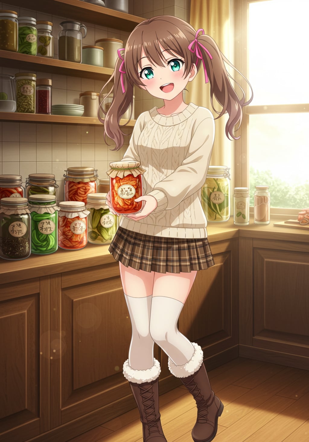 ラッピングしたキムチ