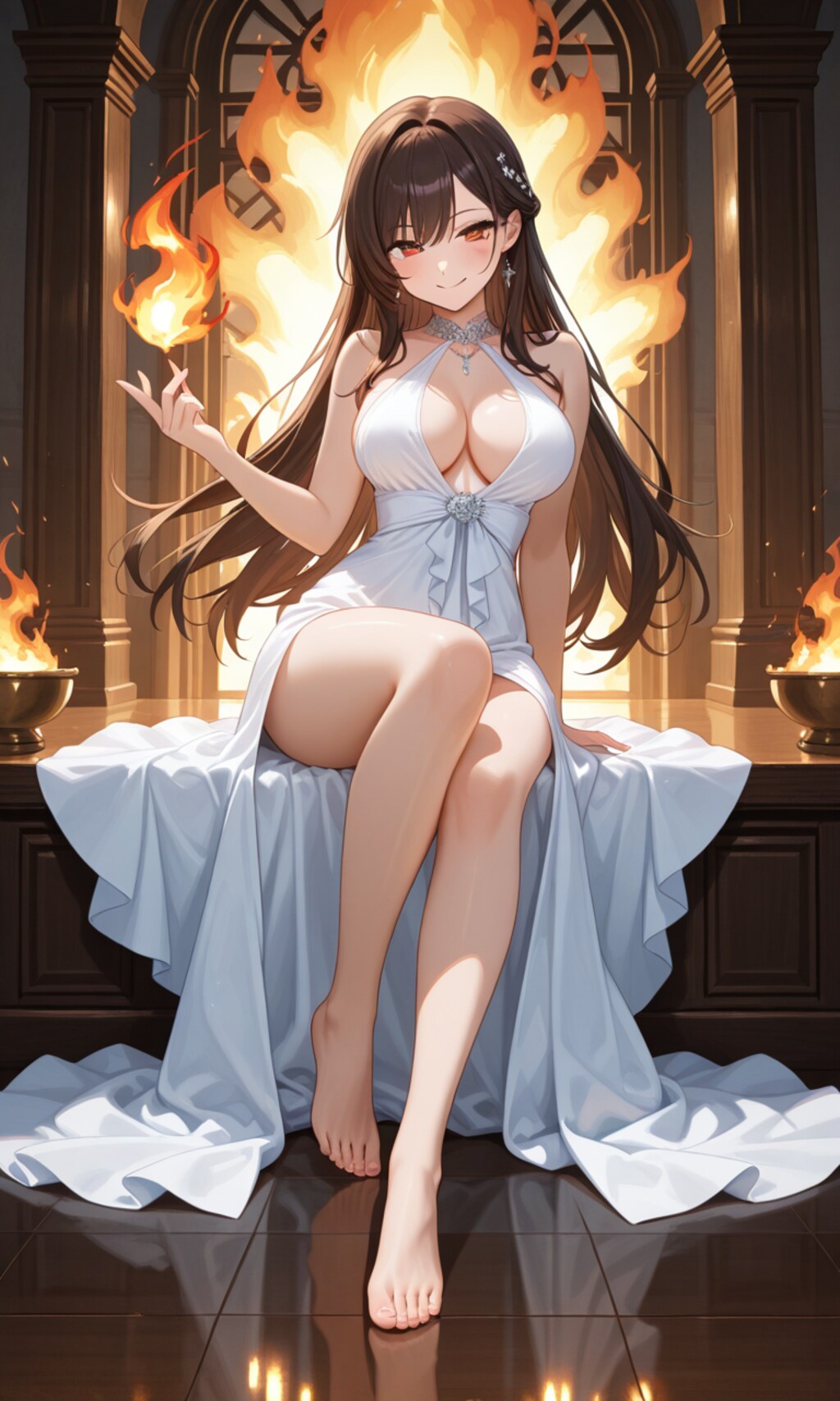 炎と素足の魅惑