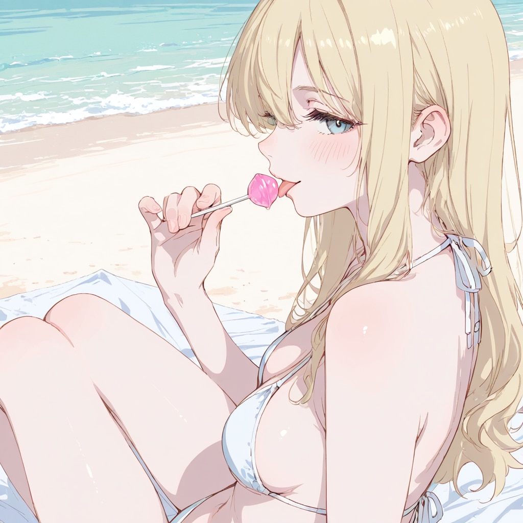 ビーチでデート4