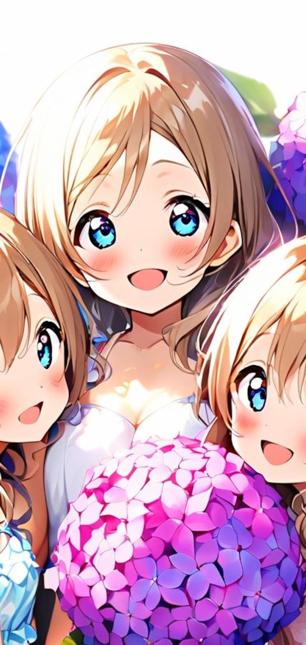 『今度は私たちがオニだね～♪』～あじさいカーテン2～（水着コレクション）