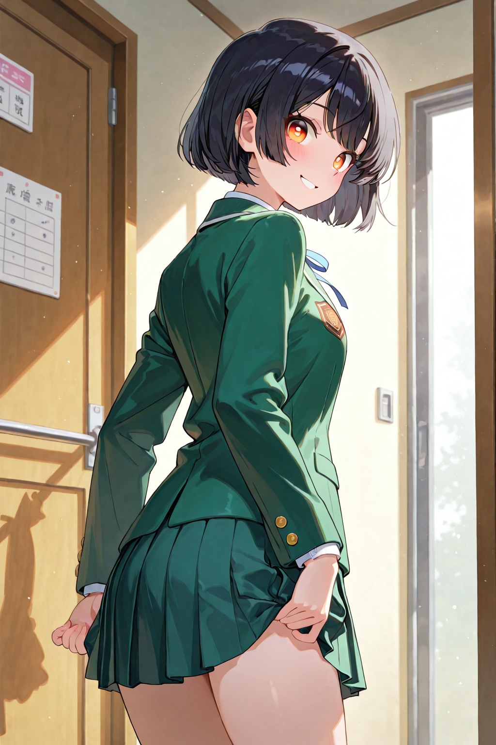視線...