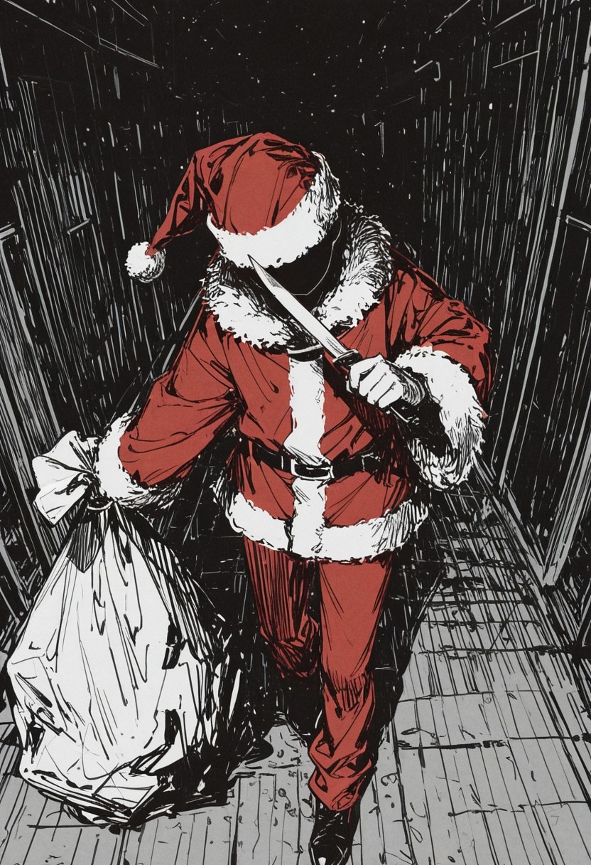 恐怖の殺人サンタ | の人気AIイラスト・グラビア