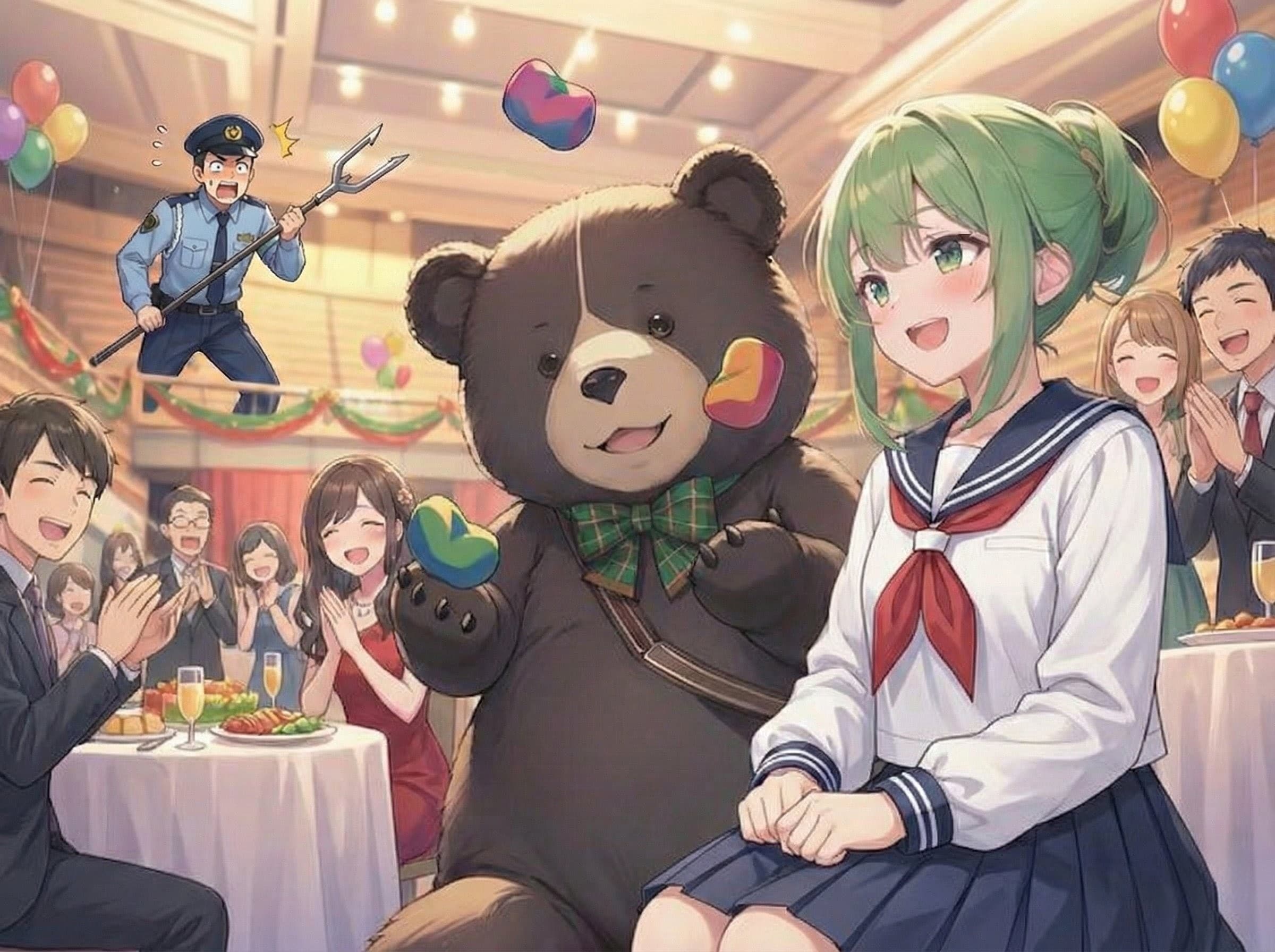 お手玉するクマさん(子グマ) | の人気AIイラスト・グラビア