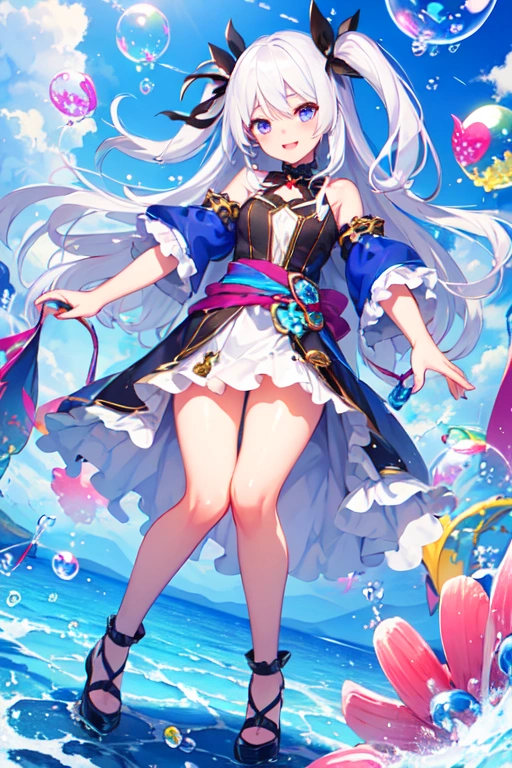 白髪のうちの子と、シャボン玉★その1(21枚) 10枚目