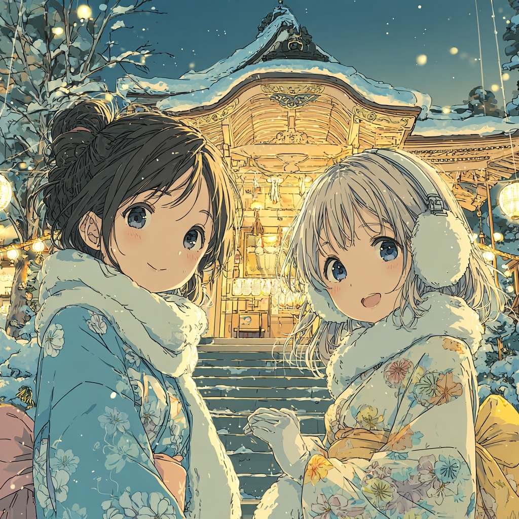 二年参り | の人気AIイラスト・グラビア