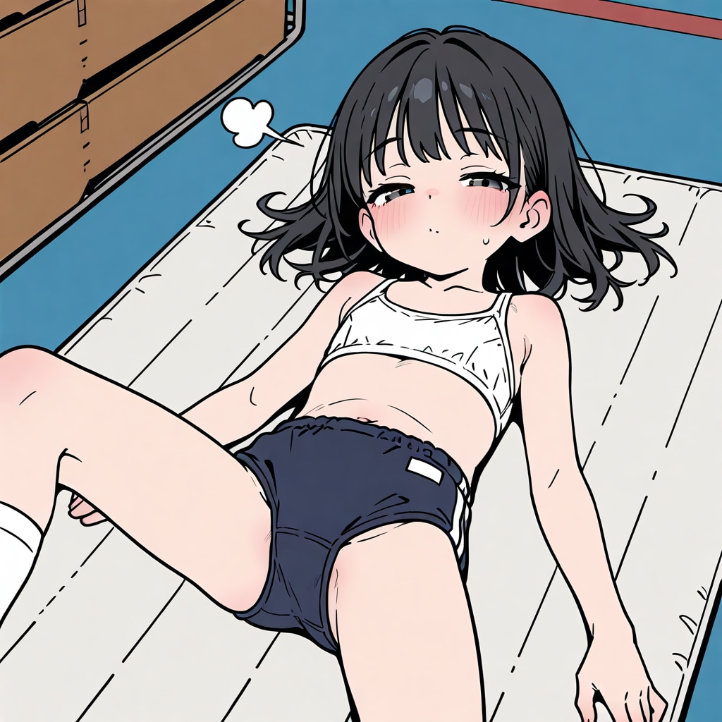 用具室女学生