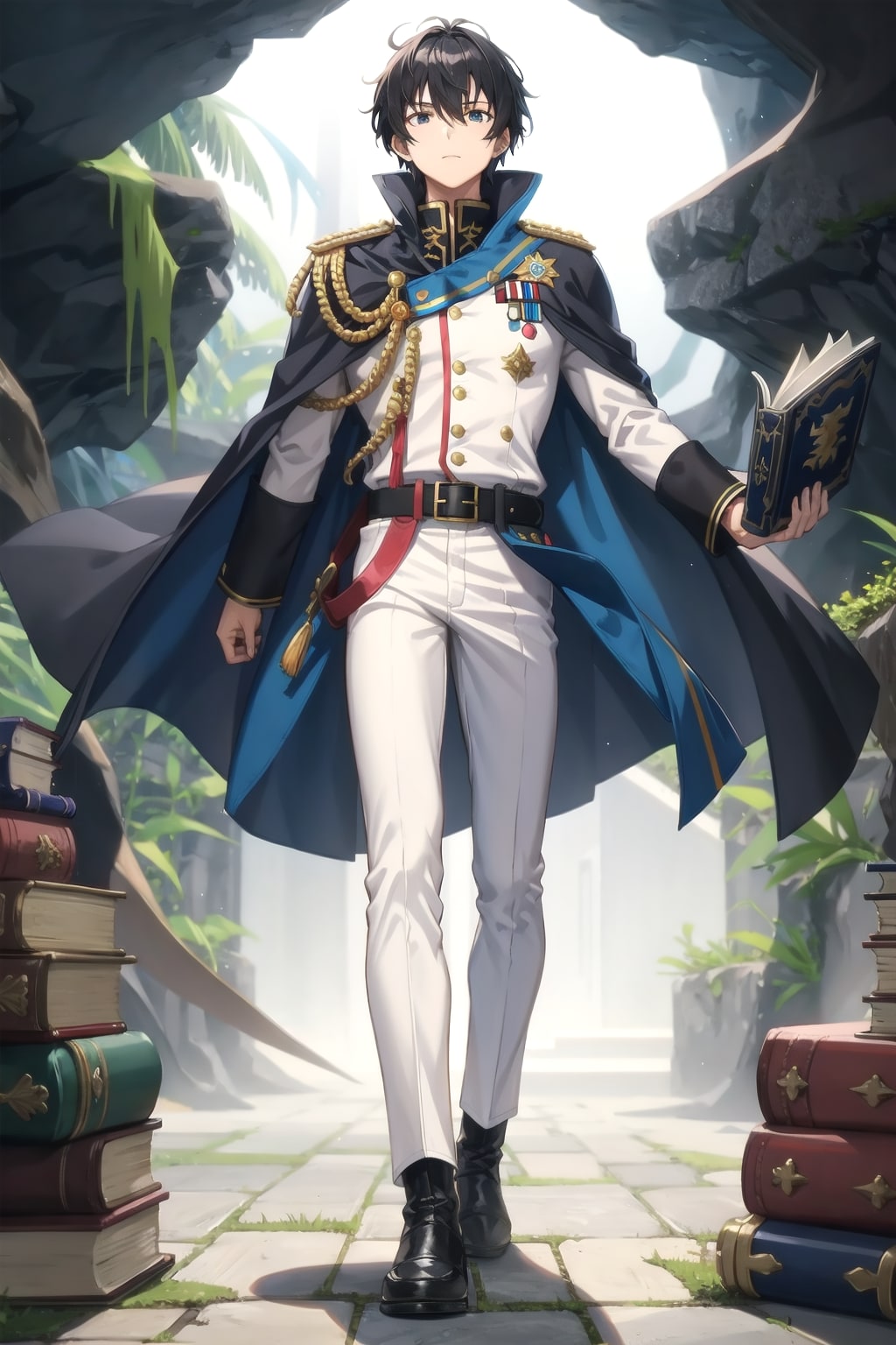 ファンタジーな洞窟地下、大きな男性学者2-3-1-1-9