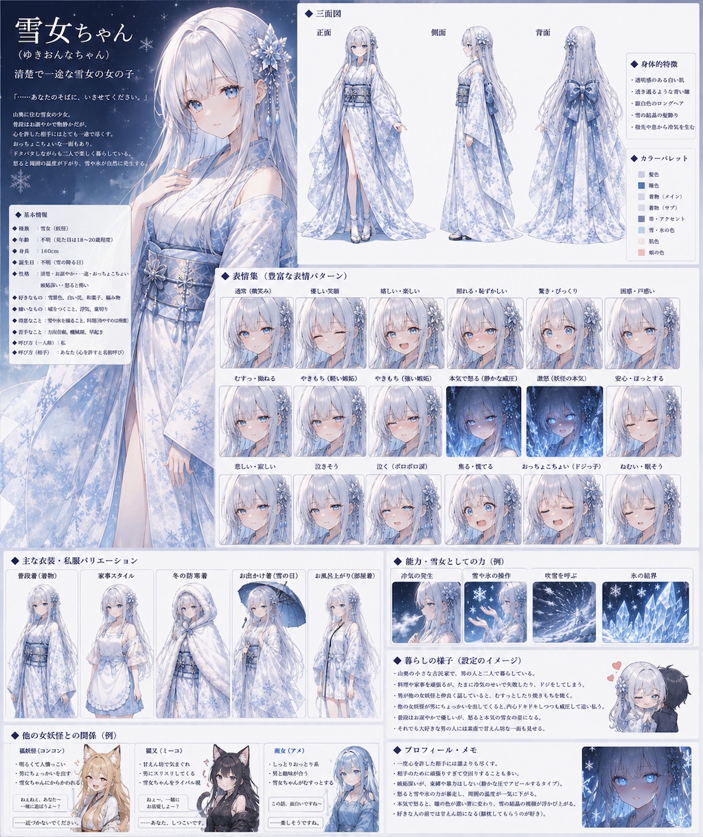 新キャラの雪女ちゃん
