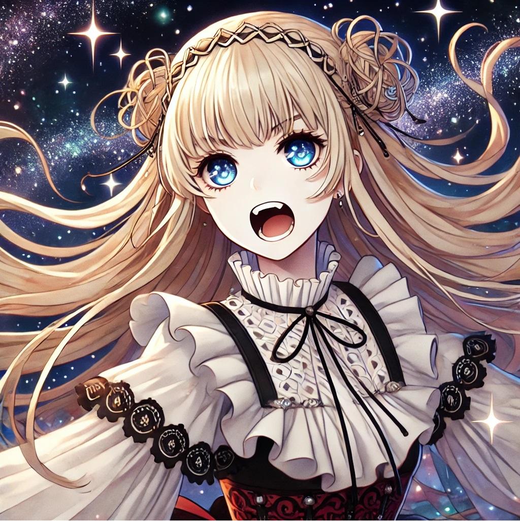 金髪ロングでドレスの少女３ | の人気AIイラスト・グラビア