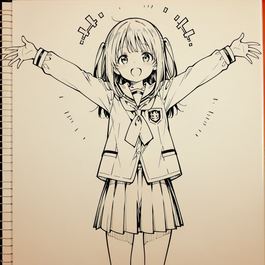 下書きの女の子 | の人気AIイラスト・グラビア