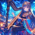 森の民族のハープ奏者 3枚目