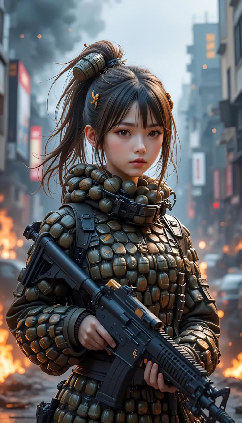 武装JK　全身手榴弾の君