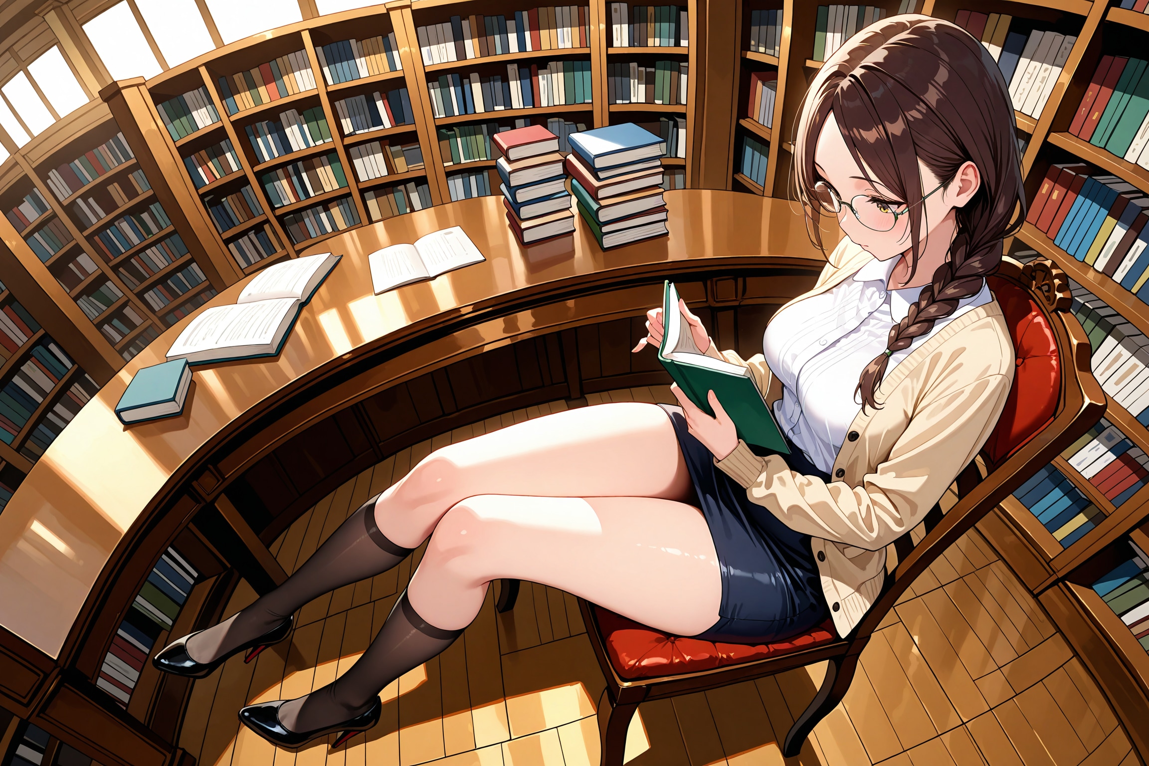読書をする栞原さん