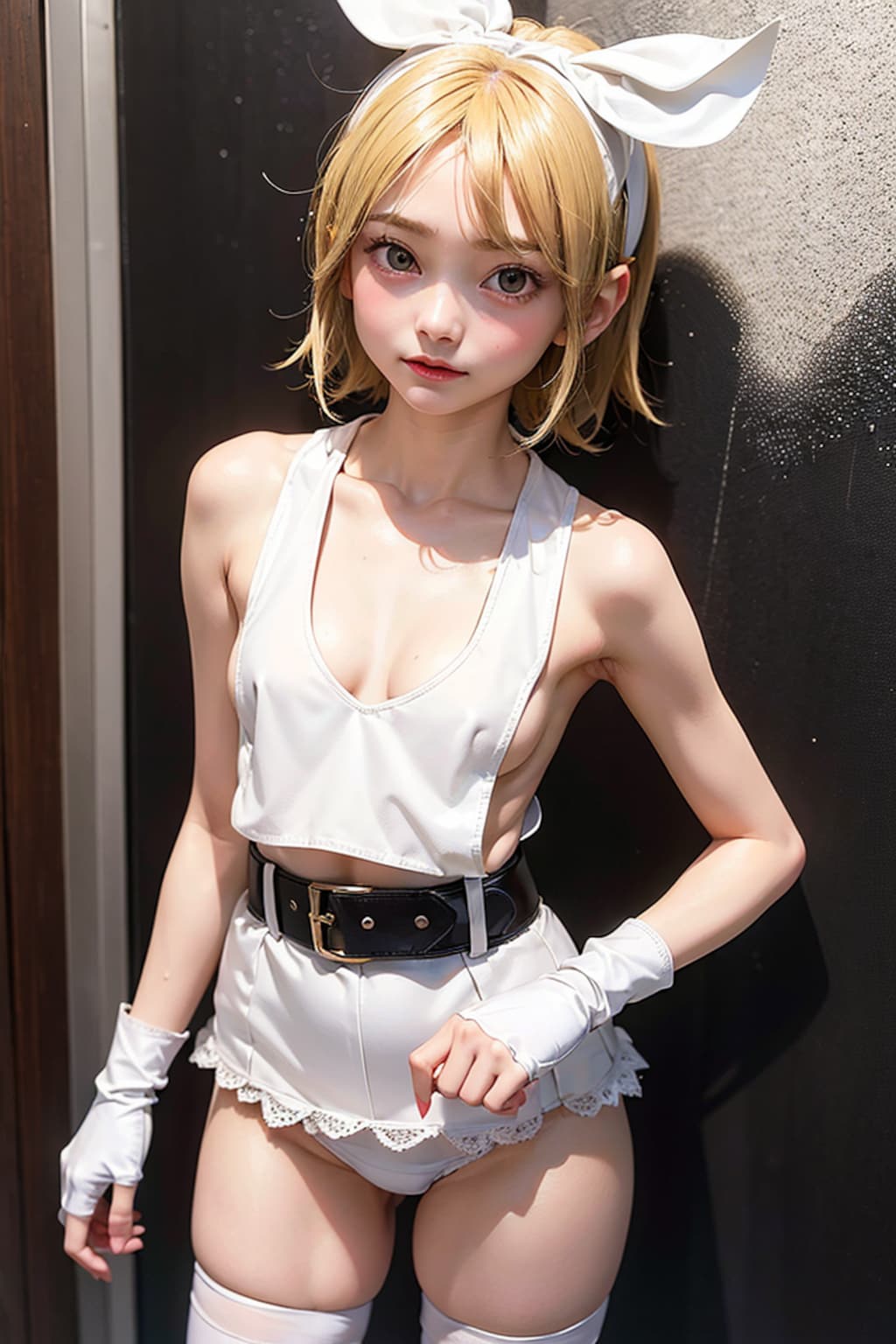 鏡音リン。001_デフォ服が破綻しました。