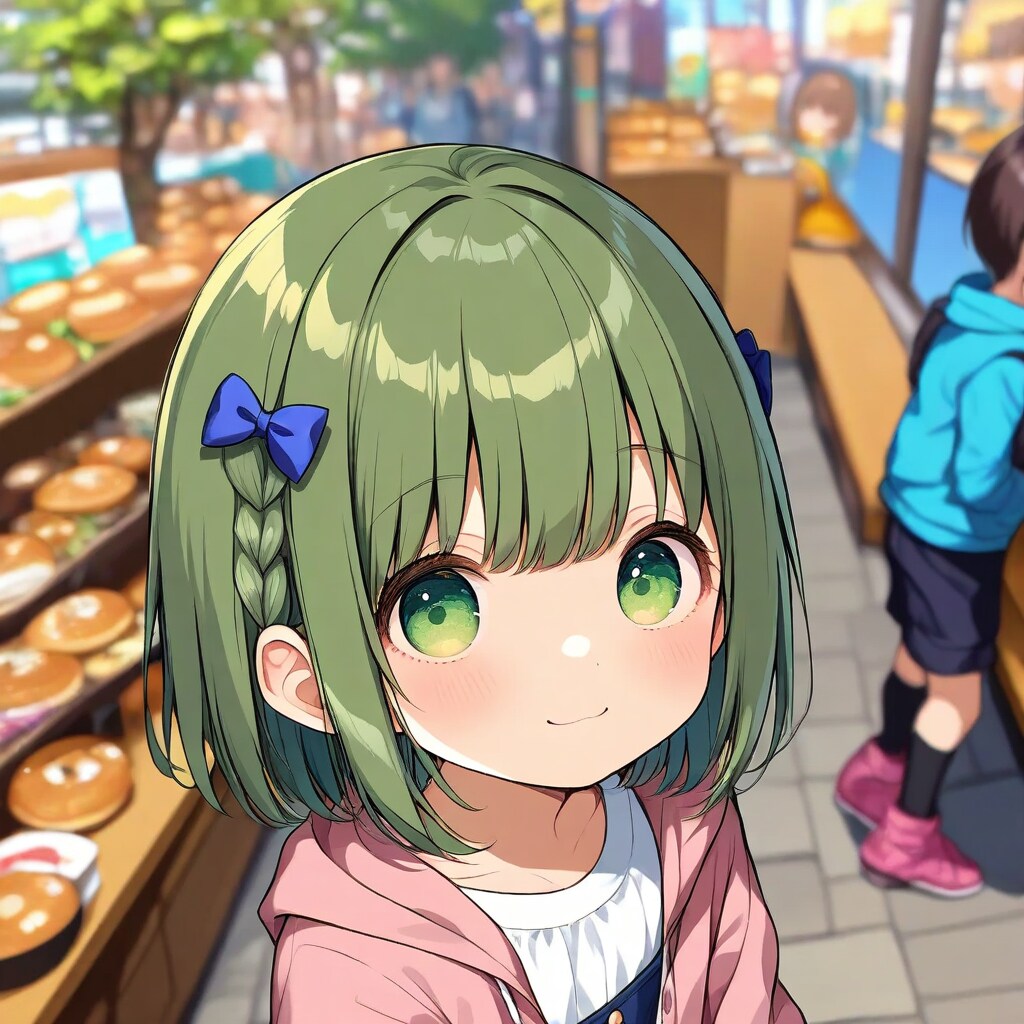 屋外にあるパン屋さんって、珍しいね～