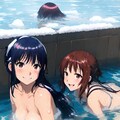 [5枚] 二人だけの温泉旅行（水と少女・大人向けの５） 3枚目
