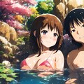 [5枚] 二人だけの温泉旅行（水と少女・大人向けの５） 5枚目