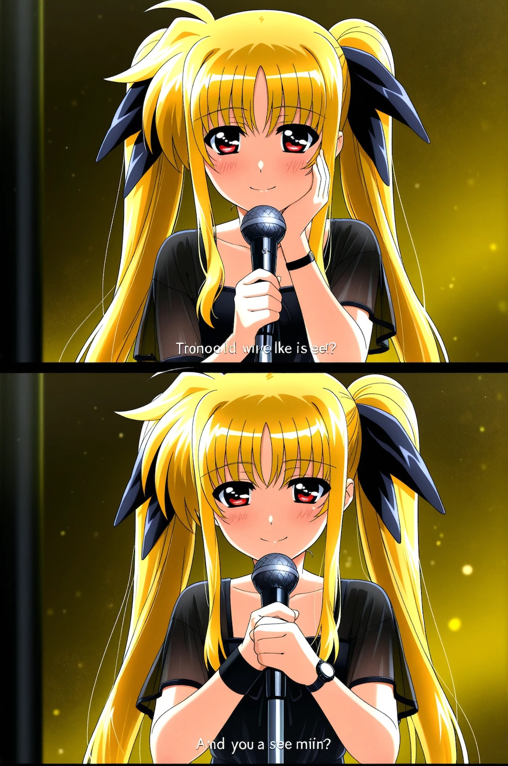 フェイト➡　いきなり歌っちゃいます‼