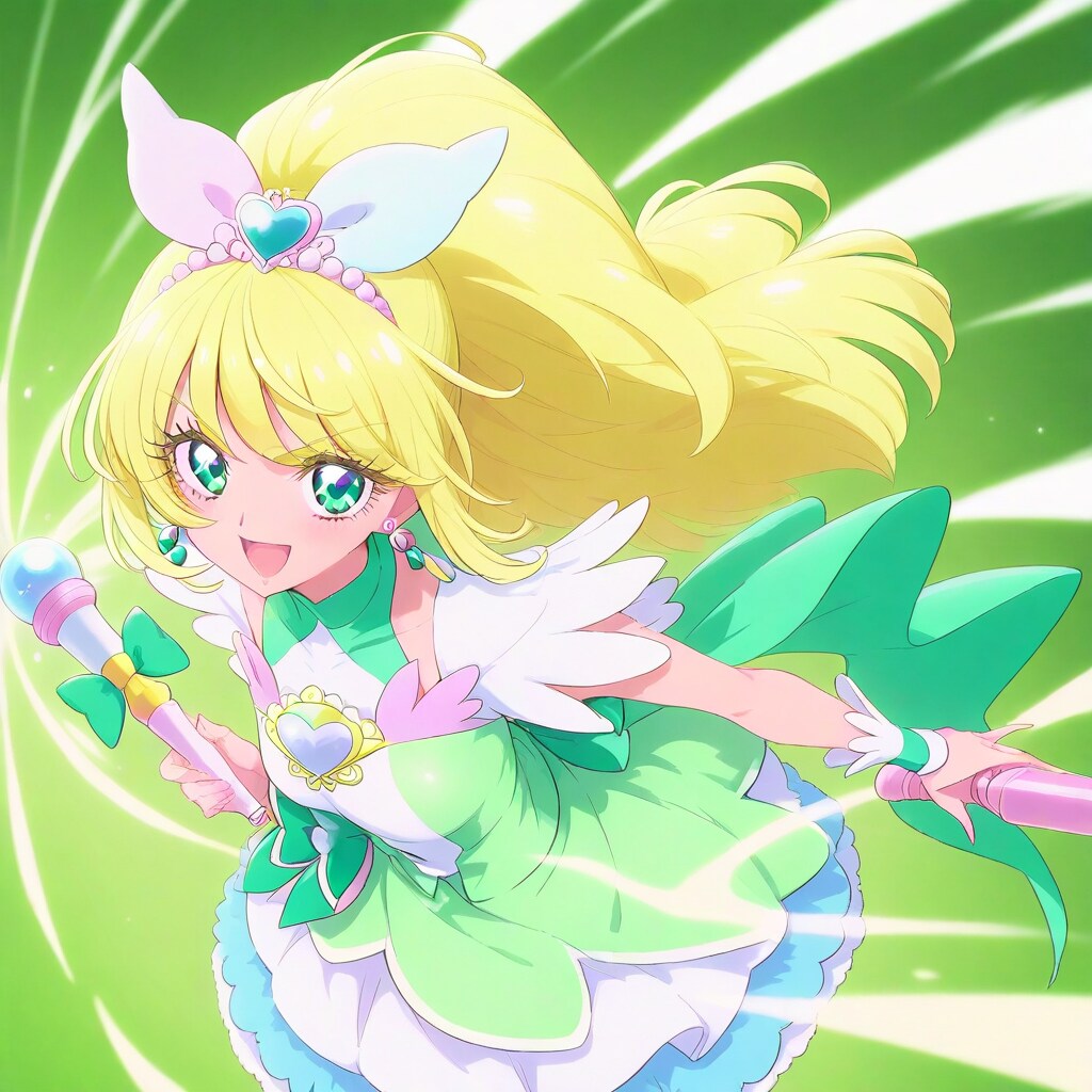プリキュア風魔法少女グリーンカラー