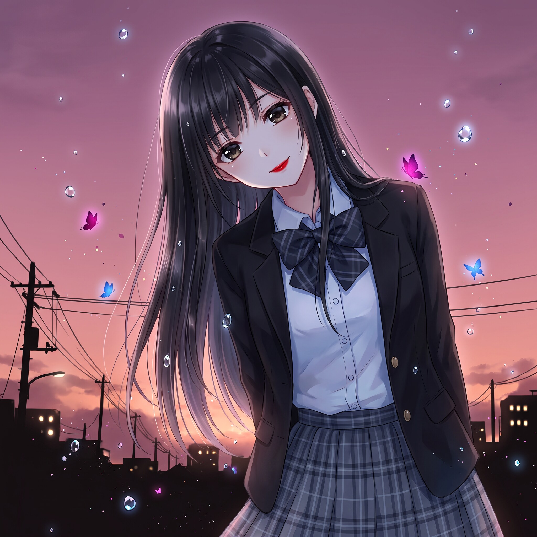 薄暮電線の微笑 | の人気AIイラスト・グラビア