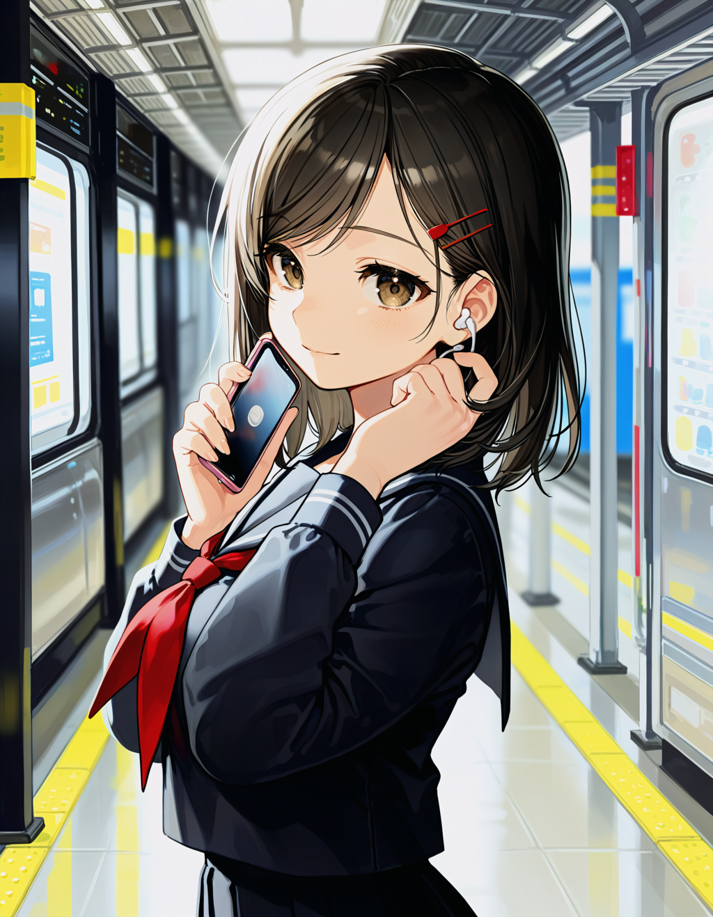 駅で見かけるあの子