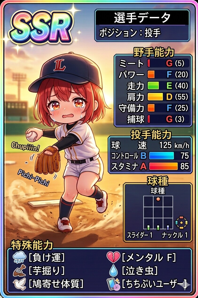 ＳＳＲカードの赤髪ちゃん