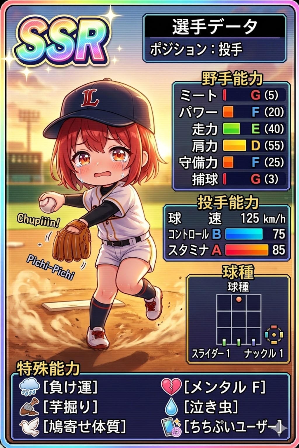 ＳＳＲカードの赤髪ちゃん