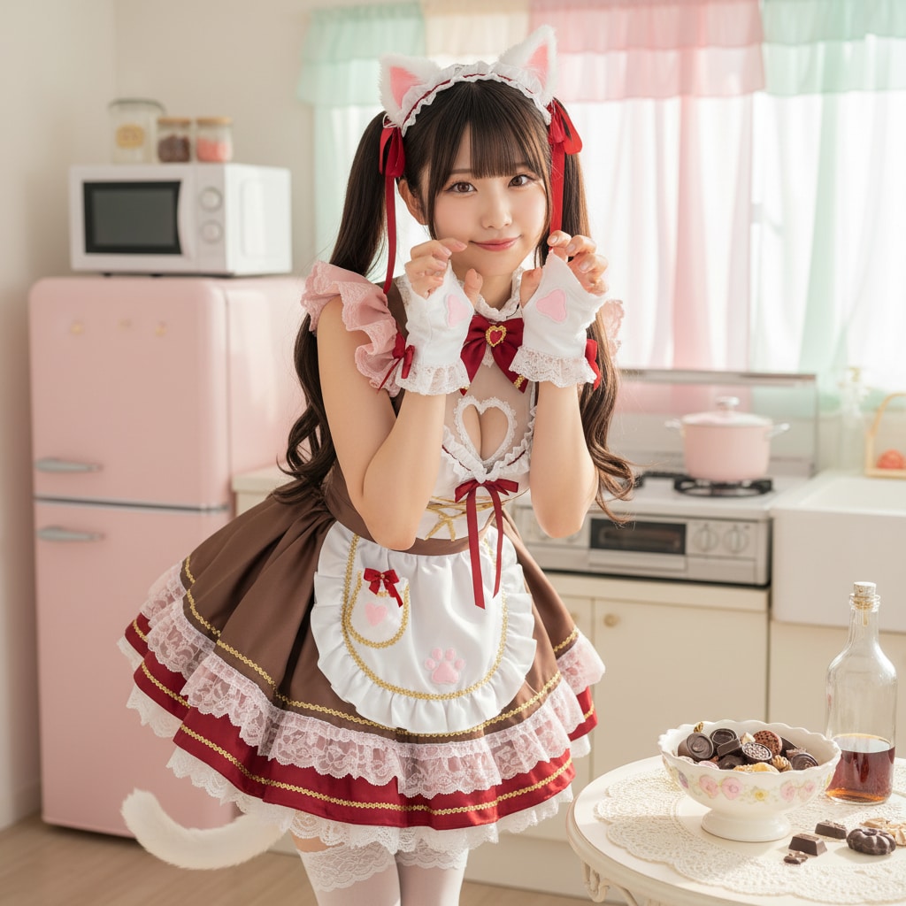 黒ツイにゃん。バレンタイン準備