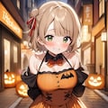 しぐれうい💧👗のジャックオーランタンドレス🎃👗 2枚目