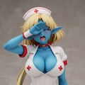 ハイレグなナース型女怪人が消滅寸前に語る！人外肌っ娘に厳しすぎる💦セー○ームーンの世界観💦（イラスト＋架空フィギュア） 2枚目