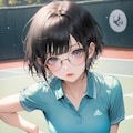 テニス少女 4枚目