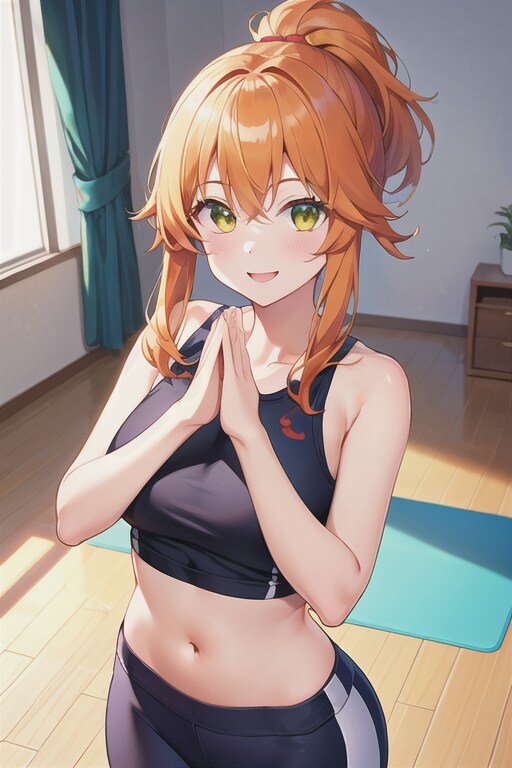 ストレッチを欠かせないアキナ