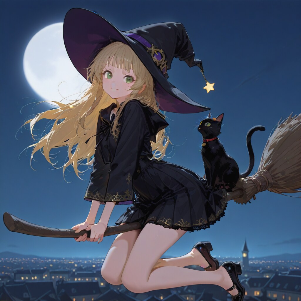 月夜のお散歩 | の人気AIイラスト・グラビア