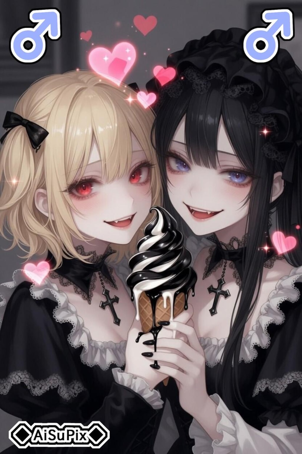 💙AiSuPix／可愛いゴスロリちゃん達💙