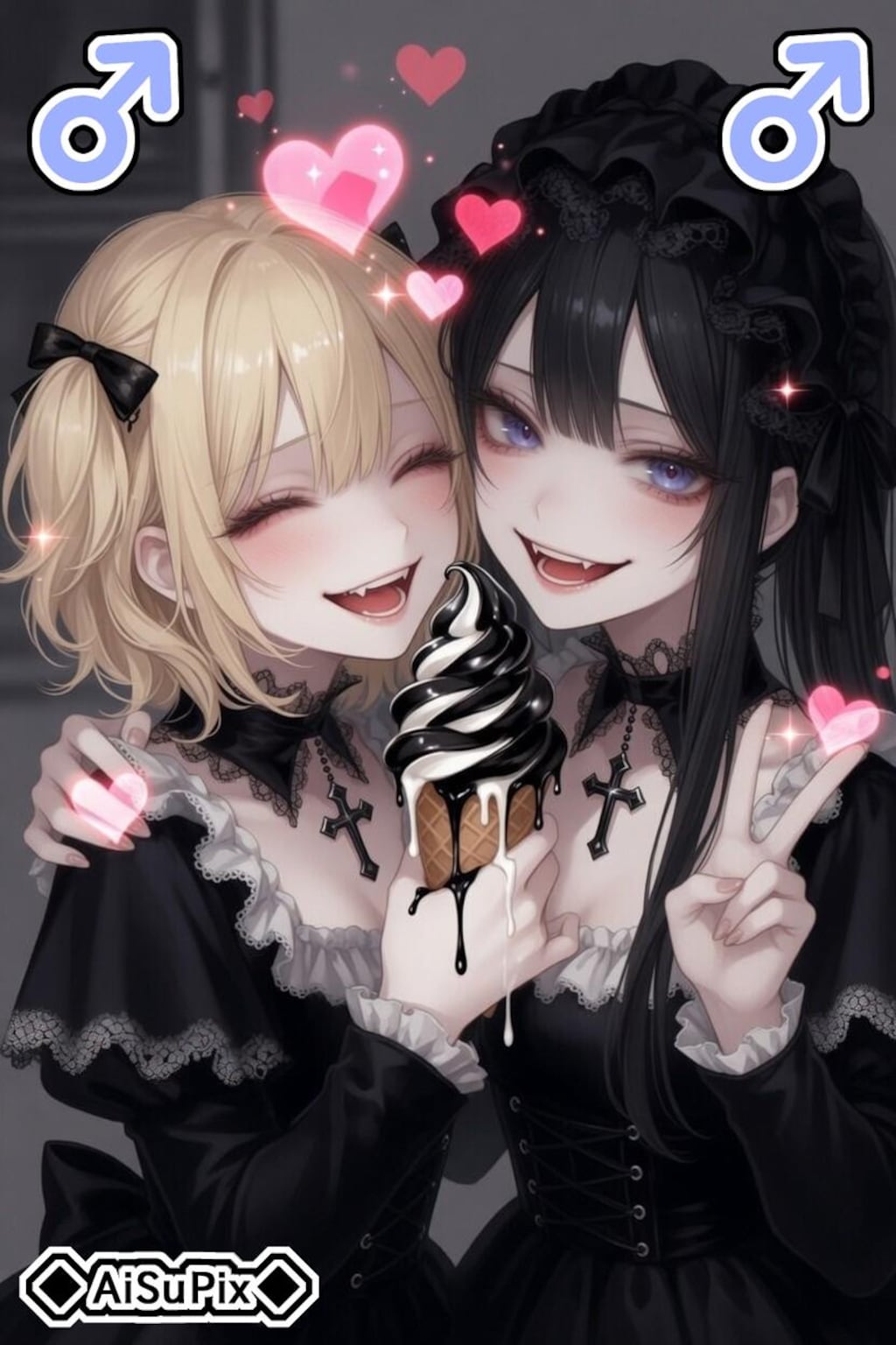 💙AiSuPix／可愛いゴスロリちゃん達💙