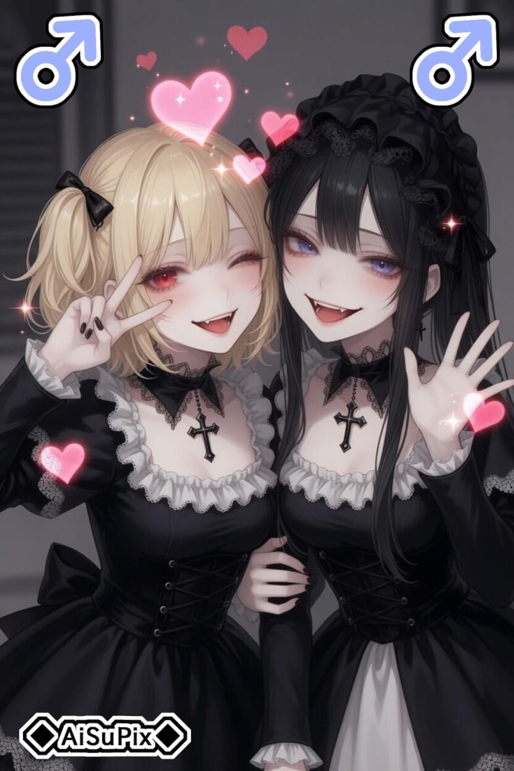 💙AiSuPix／可愛いゴスロリちゃん達💙